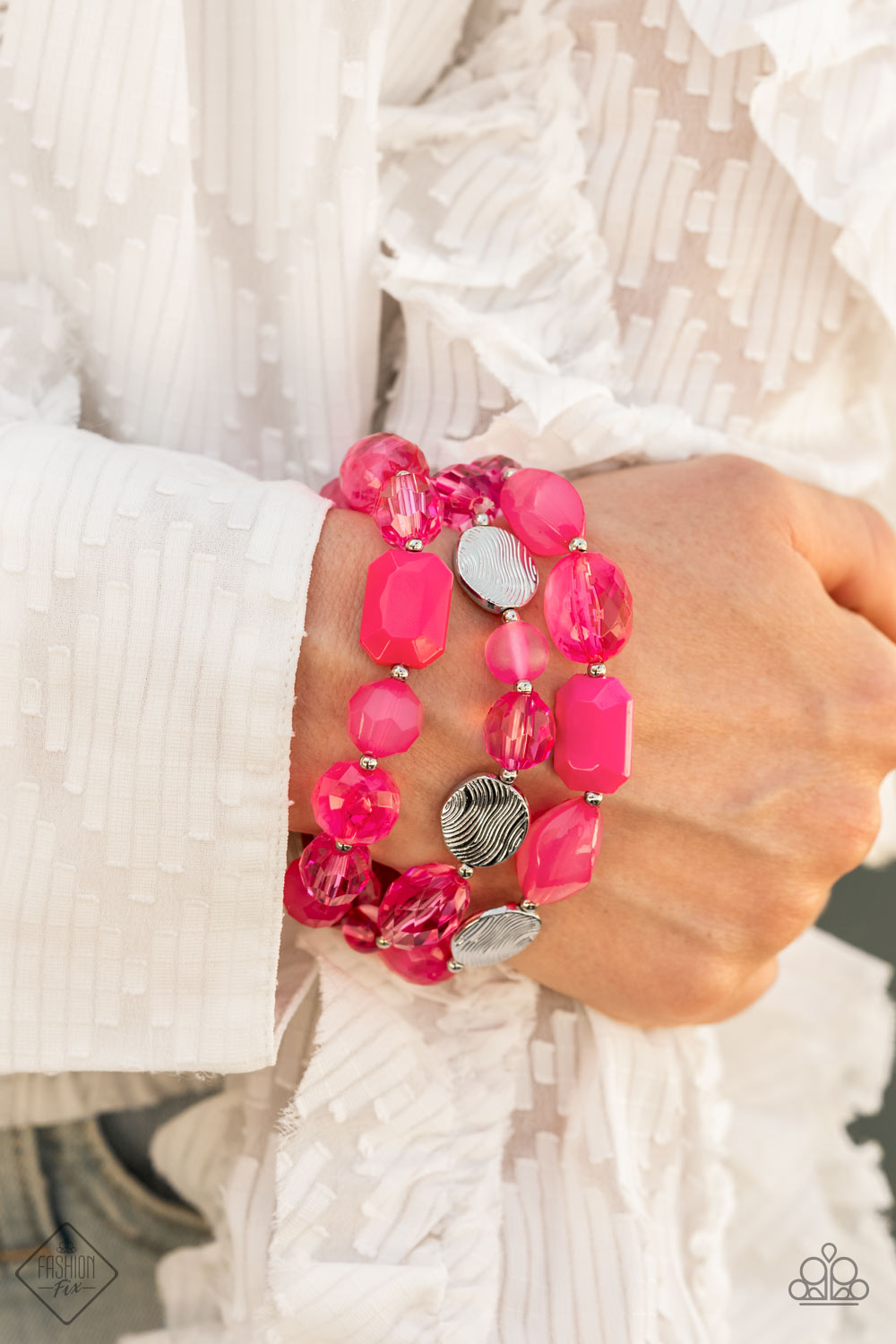 Oceanside Bliss - pink - Paparazzi bracelet