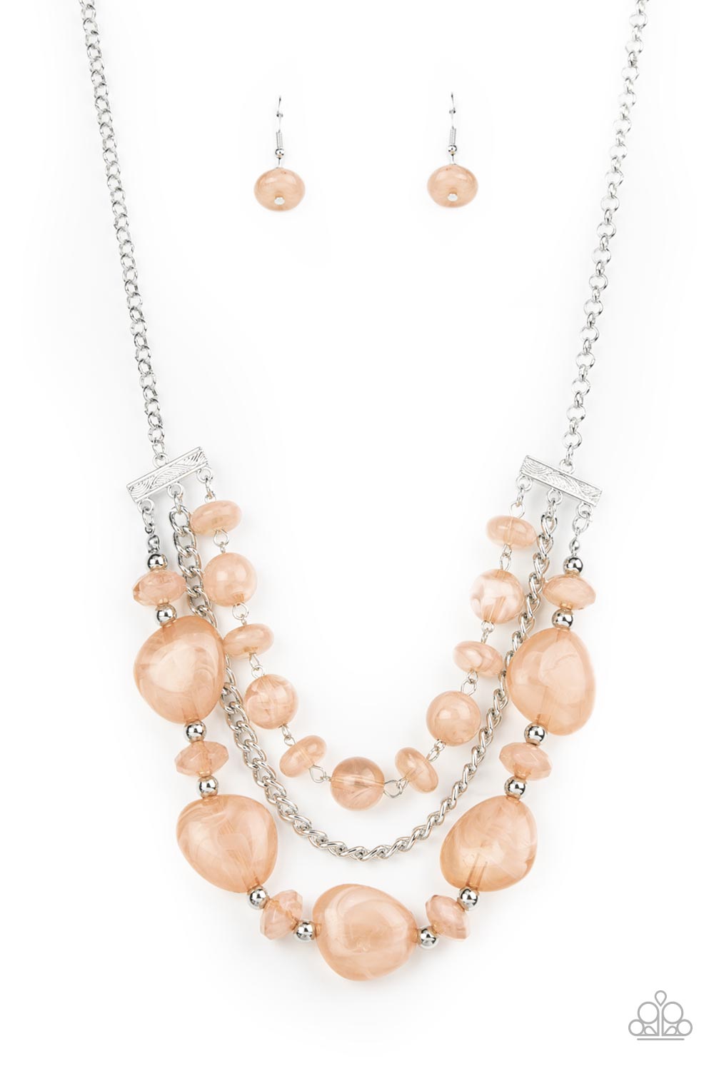 Oceanside Service - brown - Paparazzi necklace