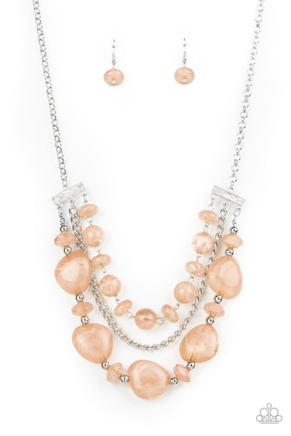 Oceanside Service - brown - Paparazzi necklace