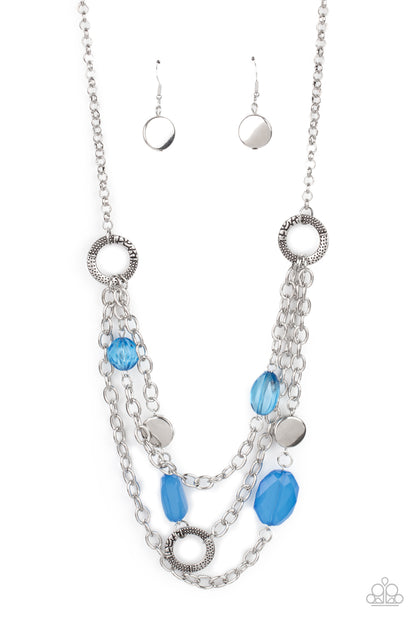 Oceanside Spa - blue - Paparazzi necklace