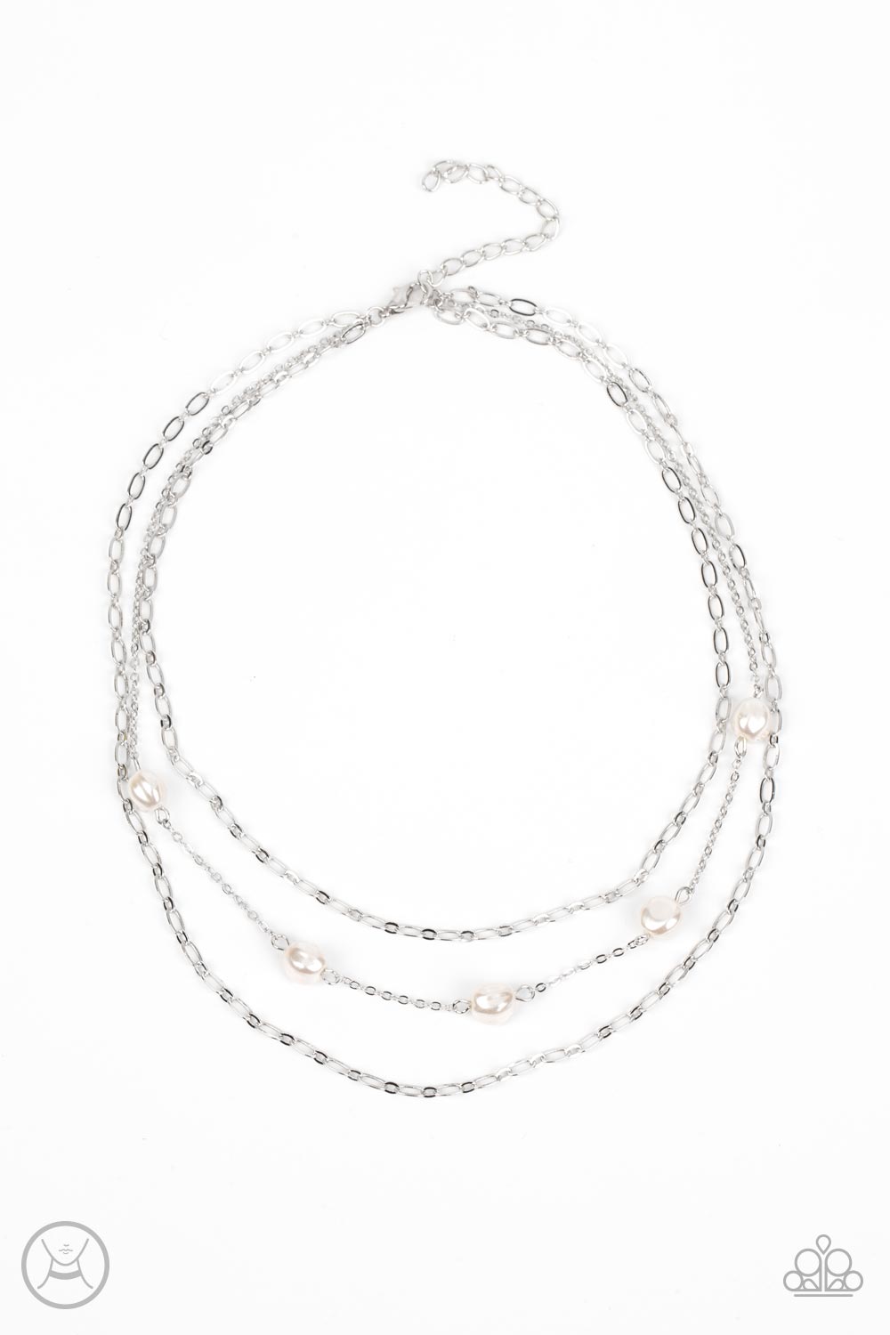 Offshore Oasis - white - Paparazzi necklace
