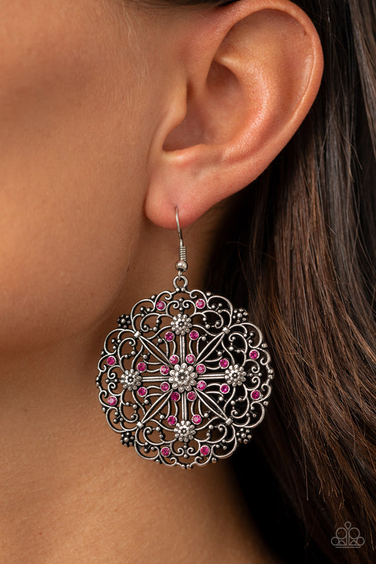 Oh MANDALA! - pink - Paparazzi earrings