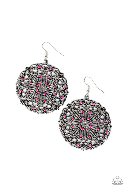 Oh MANDALA! - pink - Paparazzi earrings