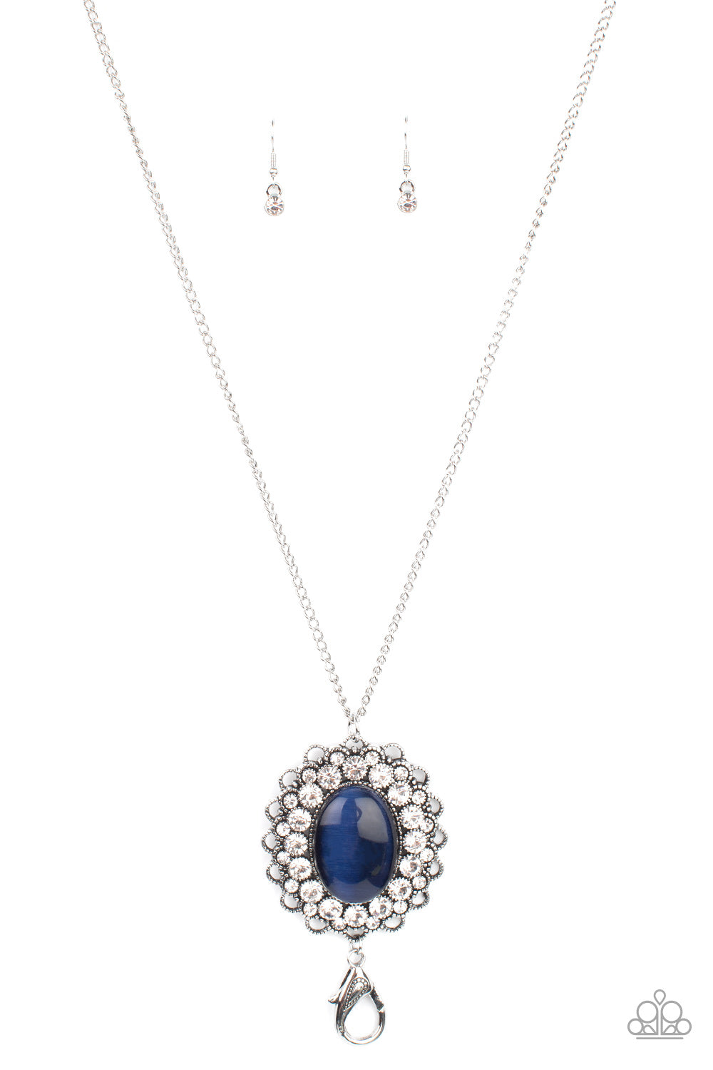 Oh My Medallion - blue - Paparazzi LANYARD necklace