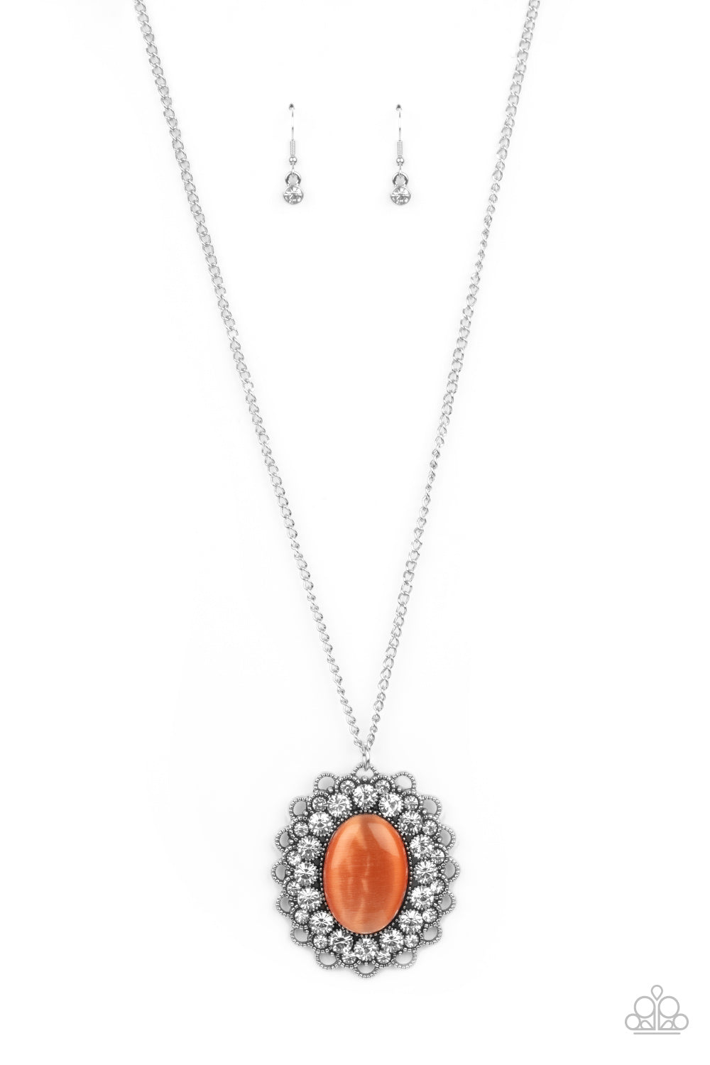 Oh My Medallion - orange - Paparazzi necklace