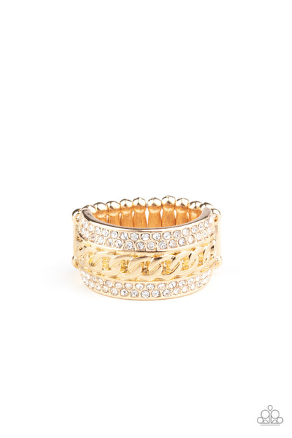 Oh No She Didnt! - gold - Paparazzi ring