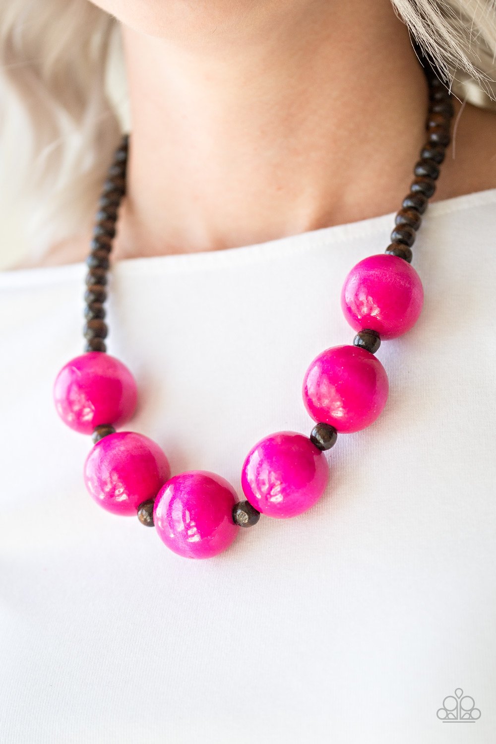 Oh My Miami - pink - Paparazzi necklace