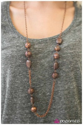 Ole' - Paparazzi copper necklace
