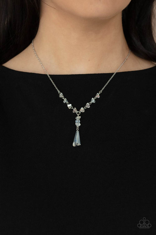 Olympian Oracle - white - Paparazzi necklace