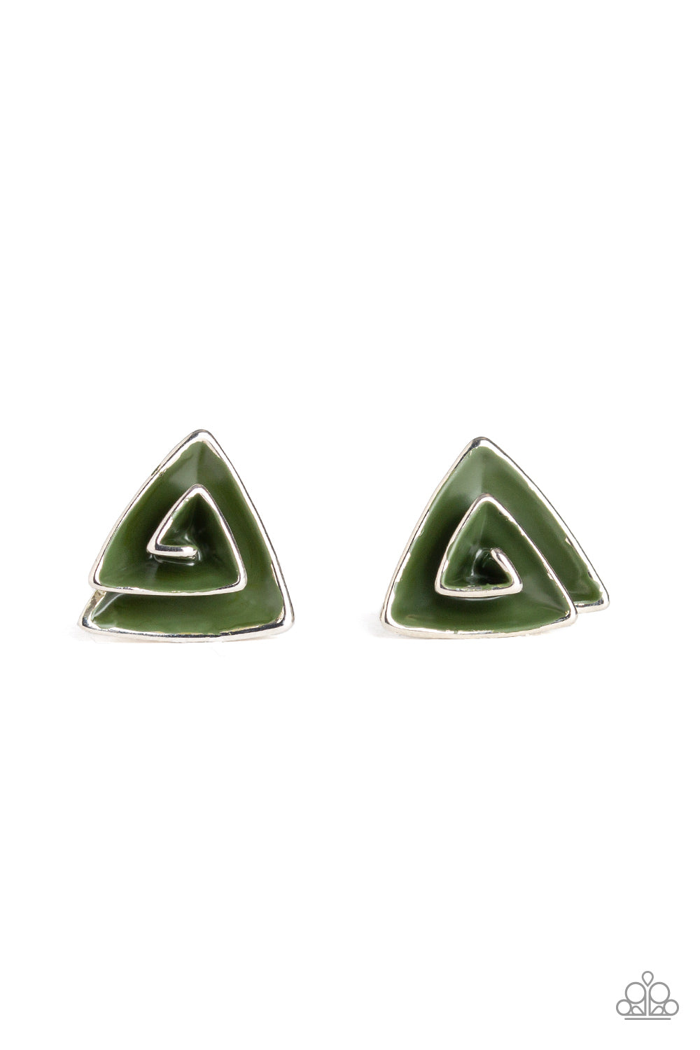 On Blast - green - Paparazzi earrings