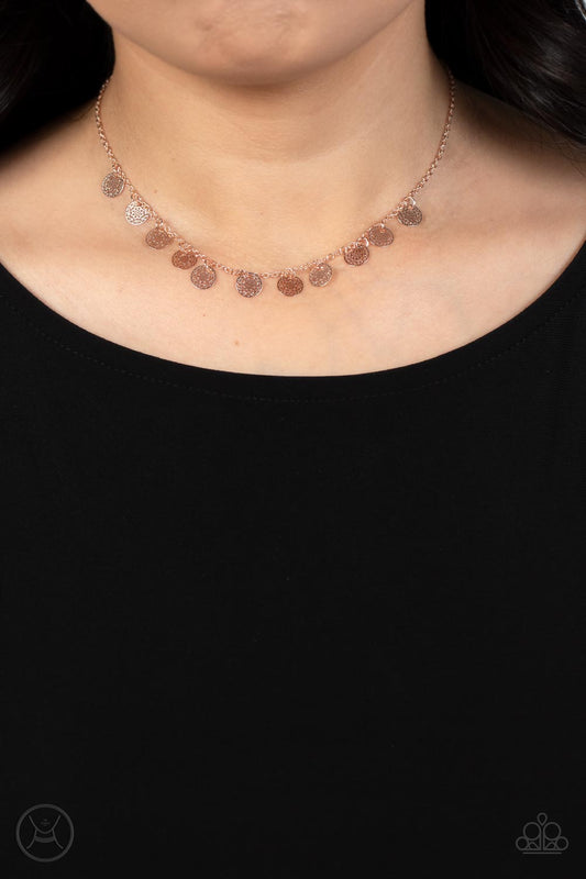 On My CHIME - rose gold - Paparazzi necklace