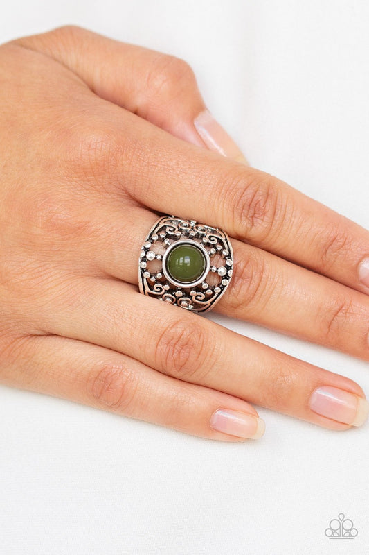 On An Adventure-green-Paparazzi ring