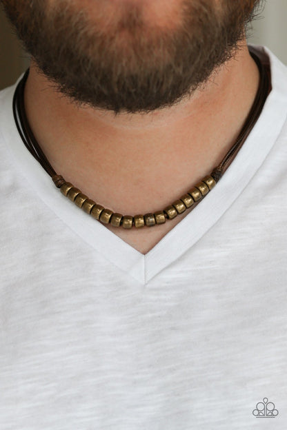 On the Treasure Hunt-brown-Paparazzi mens necklace