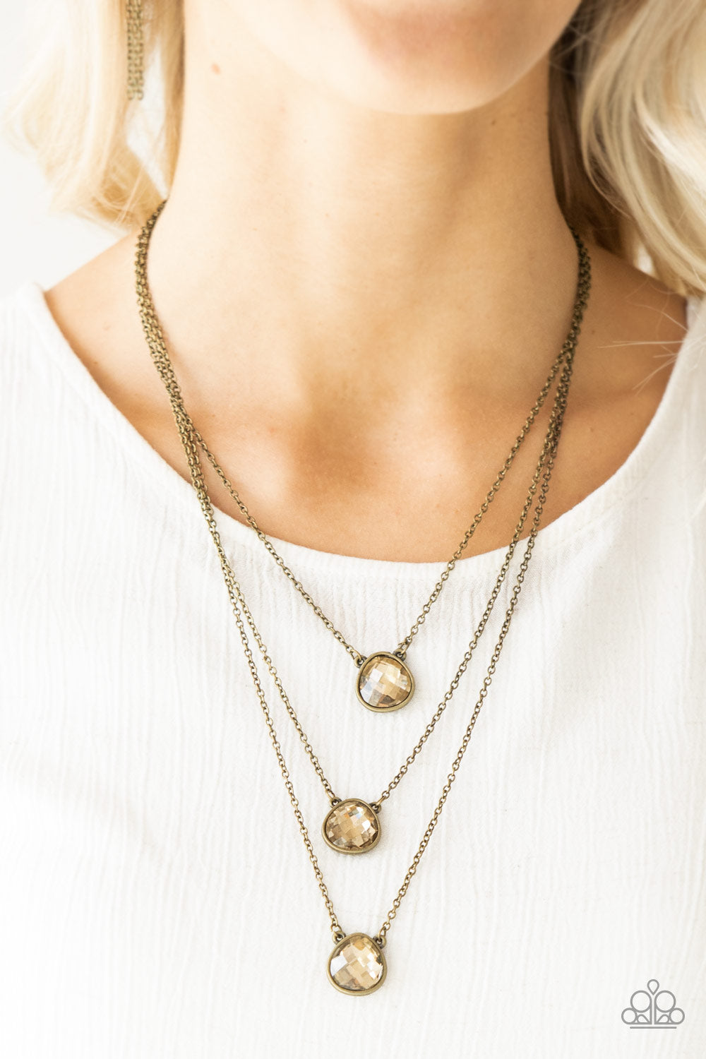 Once In A MILLIONAIRE - brass - Paparazzi necklace