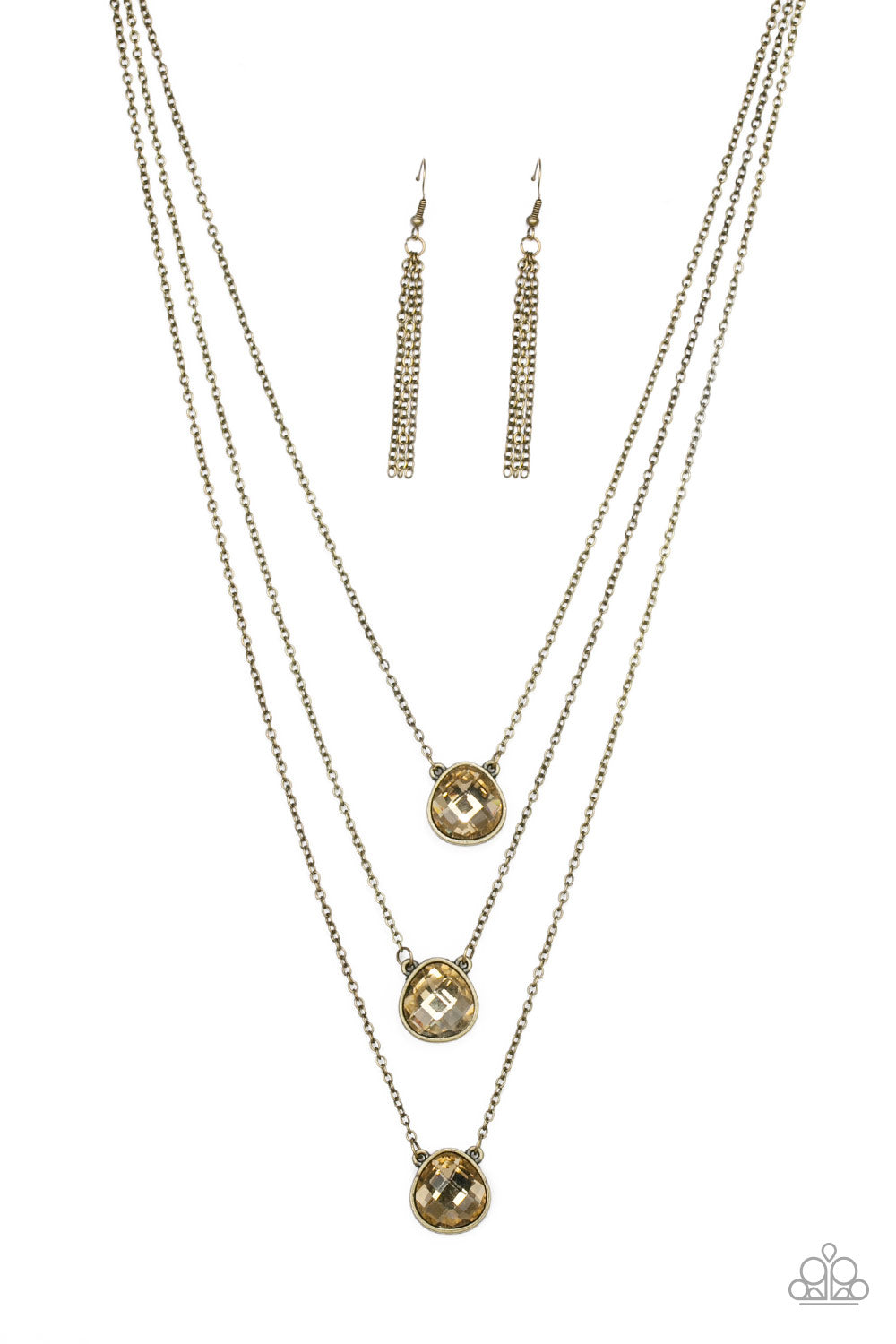 Once In A MILLIONAIRE - brass - Paparazzi necklace