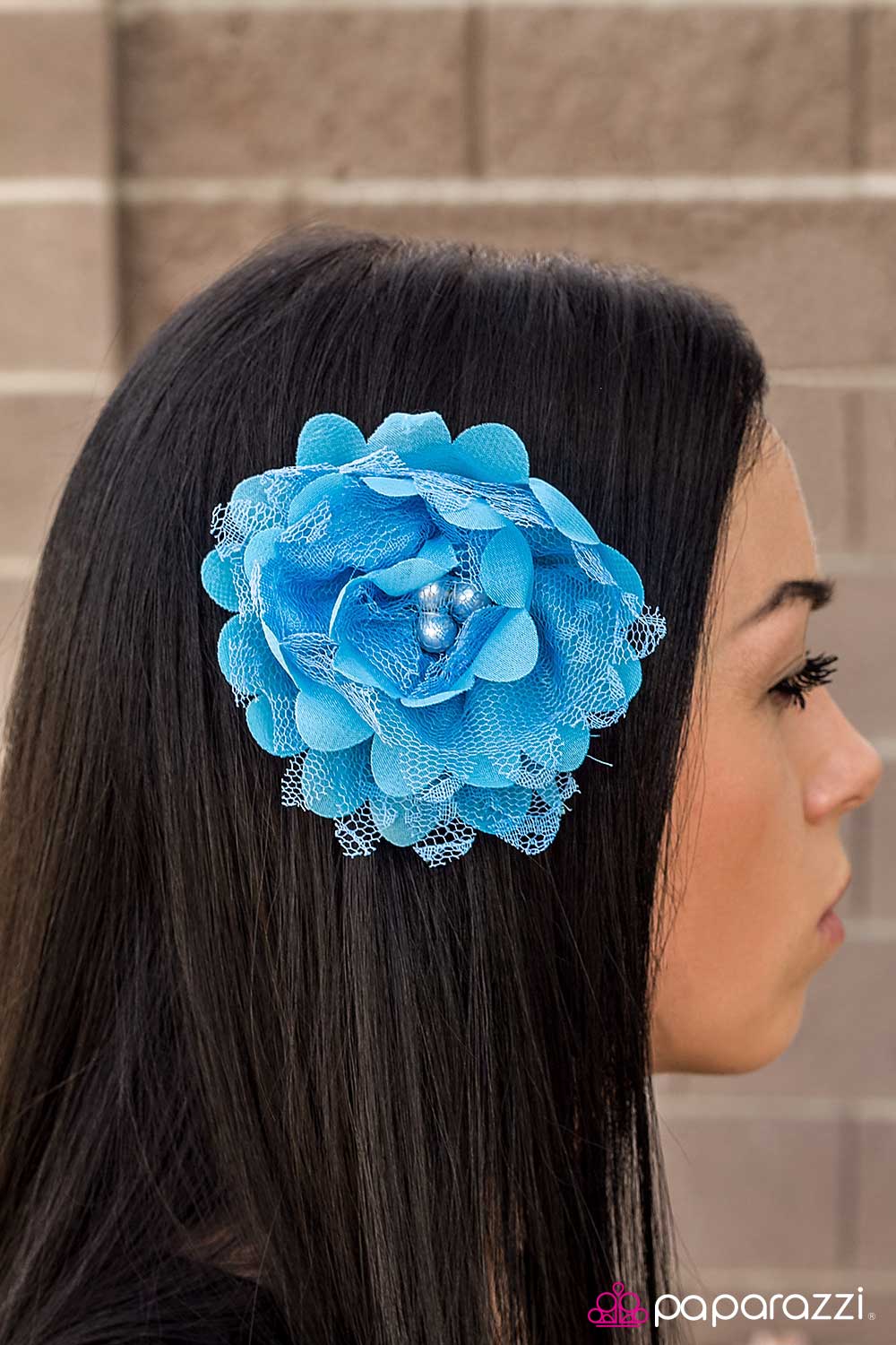 One For My Baby - Blue - Paparazzi hair clip
