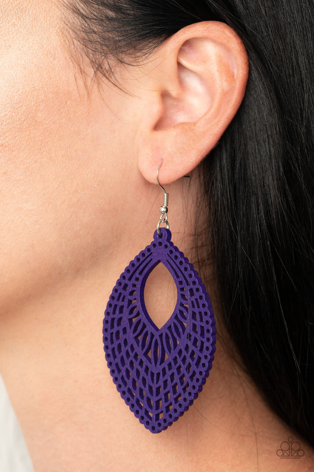 One Beach At A Time - purple - Paparazzi earrings