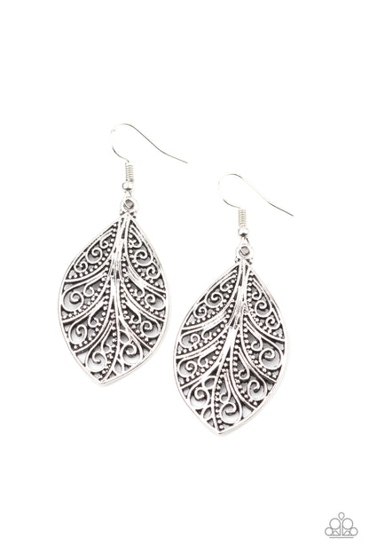 One VINE Day - silver - Paparazzi earrings