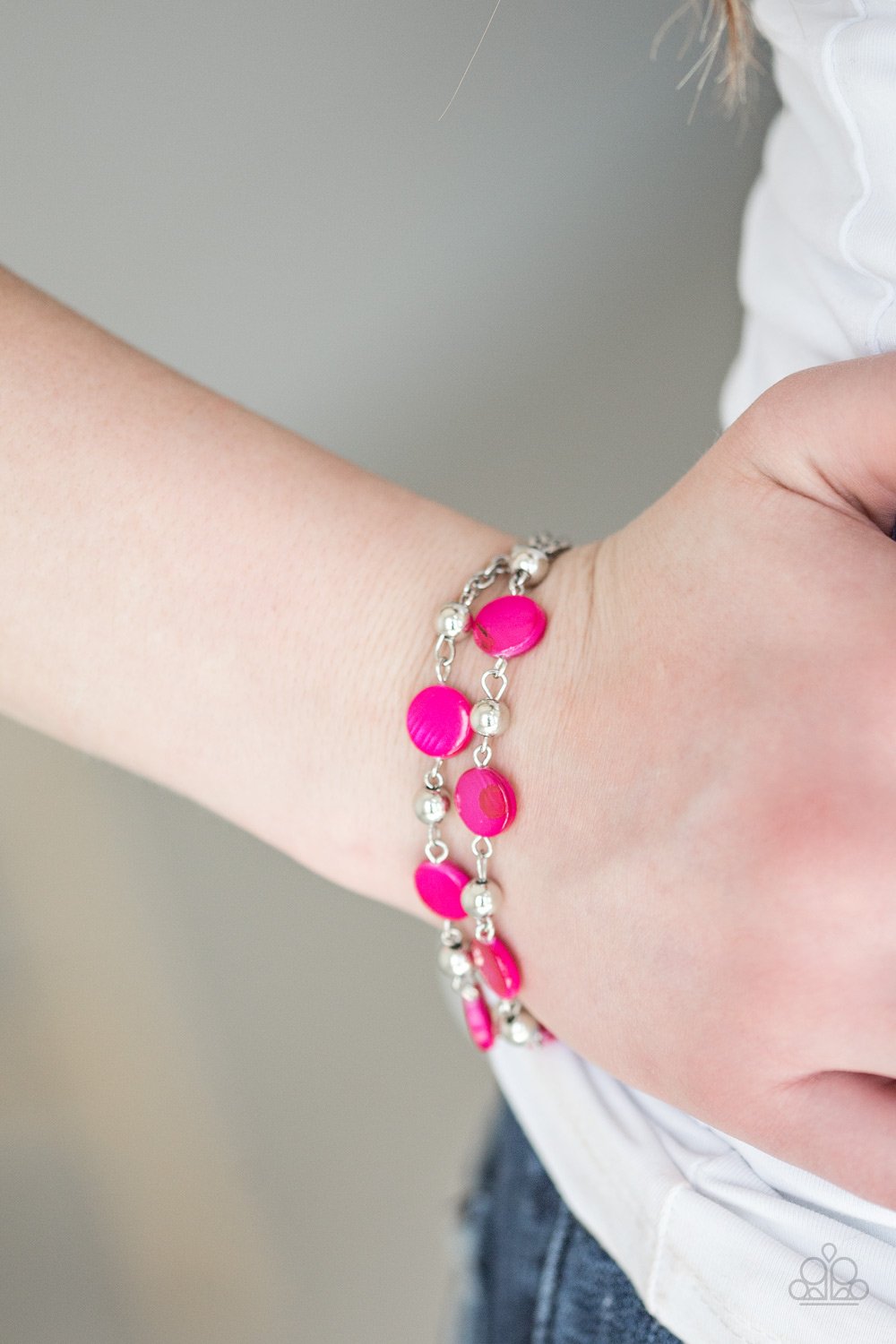One BAY At A Time - pink - Paparazzi bracelet