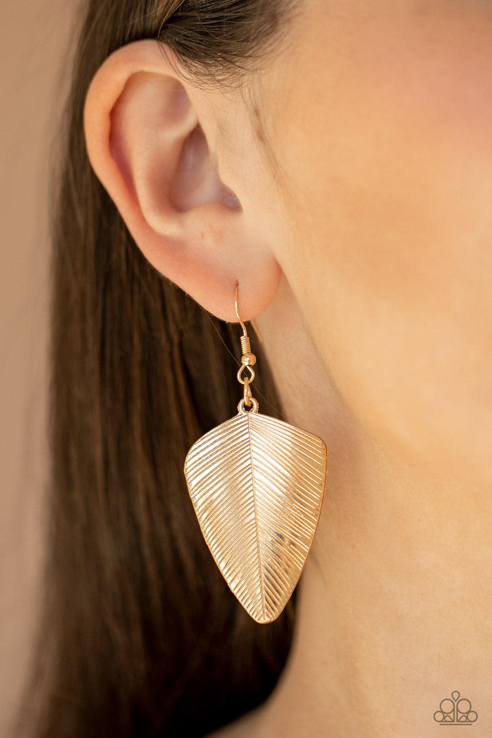 One of the Flock - gold - Paparazzi earrings