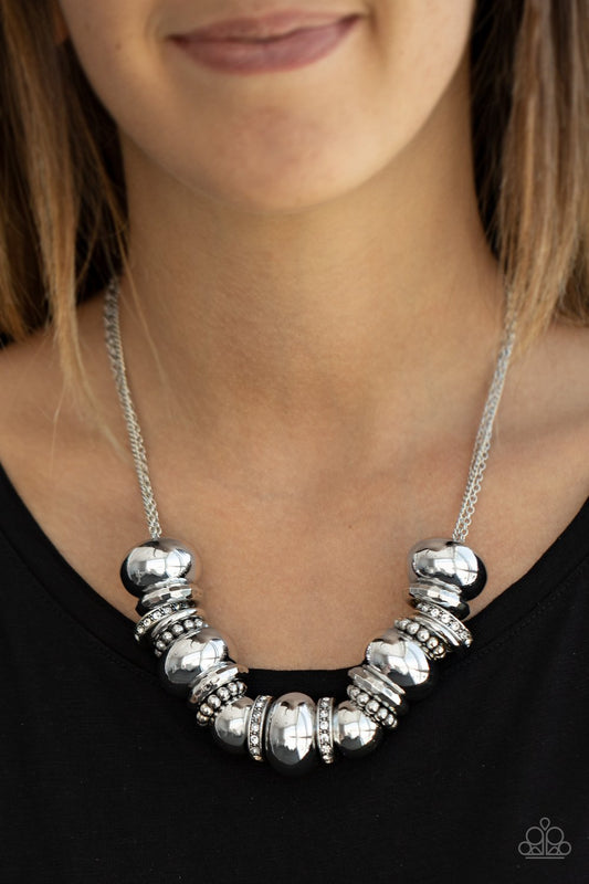 Only the Brave-white-Paparazzi necklace