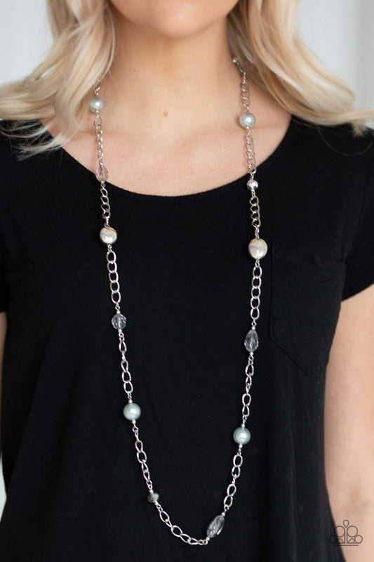 Only for Special Occasions-silver-Paparazzi necklace