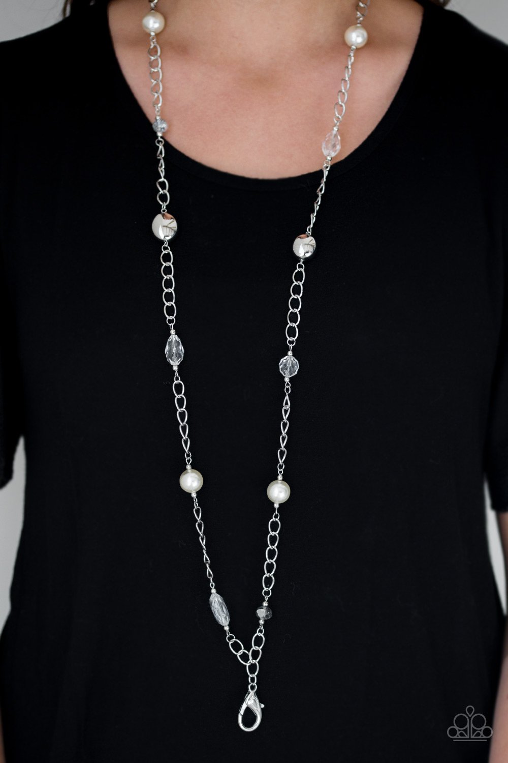 Only for Special Occasions-white-Paparazzi necklace