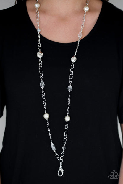 Only for Special Occasions-white-Paparazzi necklace
