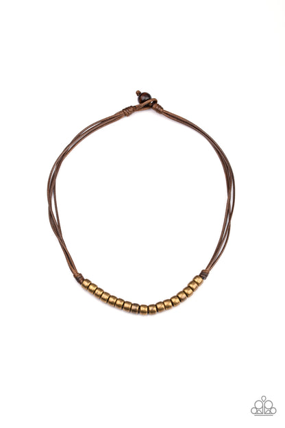 On the Treasure Hunt - brown - Paparazzi mens necklace