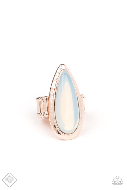 Opal Oasis - rose gold - Paparazzi ring