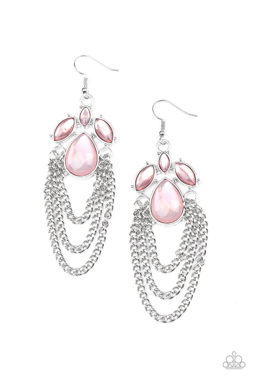 Opalescence Essence - pink - Paparazzi earrings