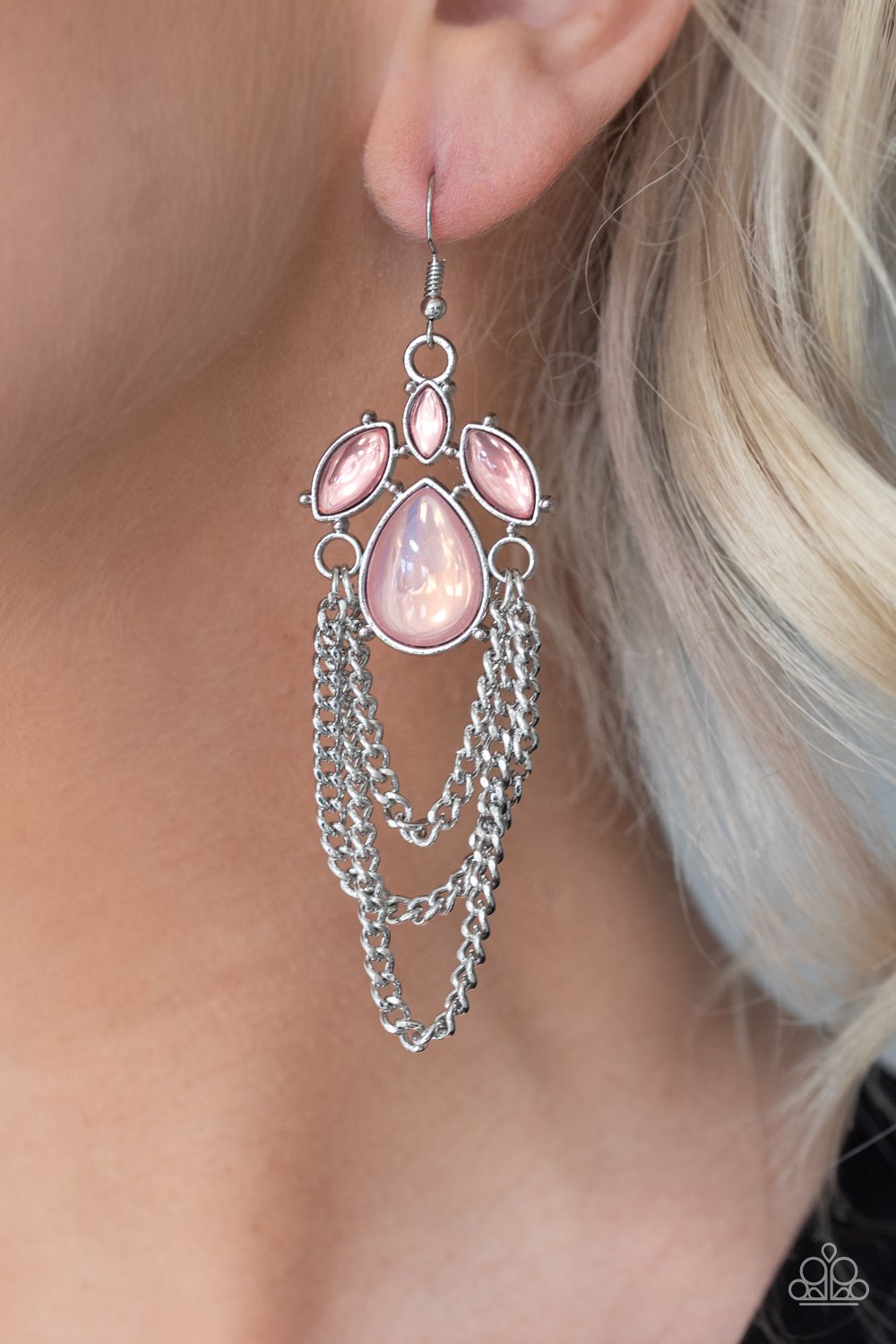Opalescence Essence-pink-Paparazzi earrings