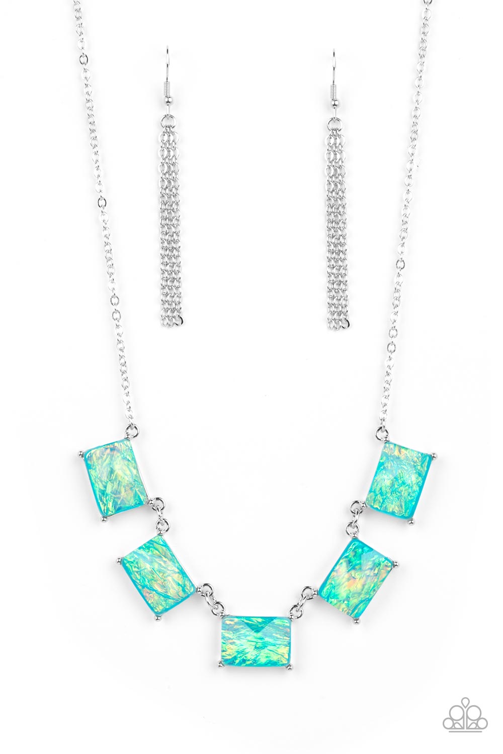 Opalescent Oblivion - blue - Paparazzi necklace