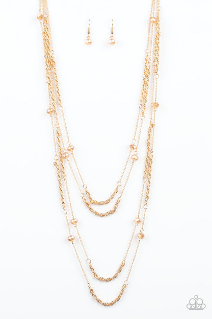 Open for Opulence - gold - Paparazzi necklace