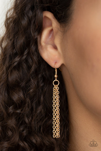 Optical Illusion - gold - Paparazzi necklace