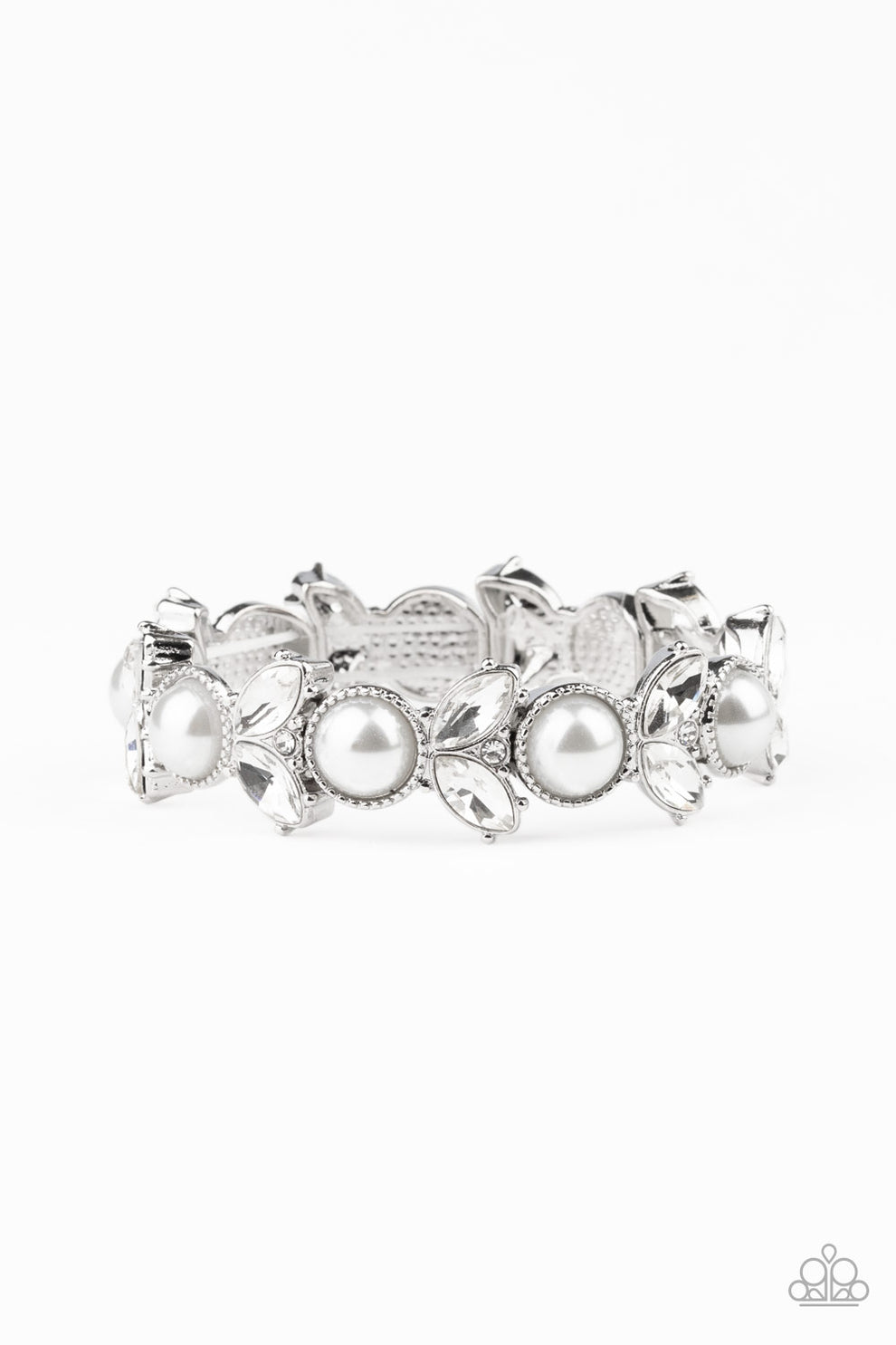 Opulent Oasis - white - Paparazzi bracelet – JewelryBlingThing