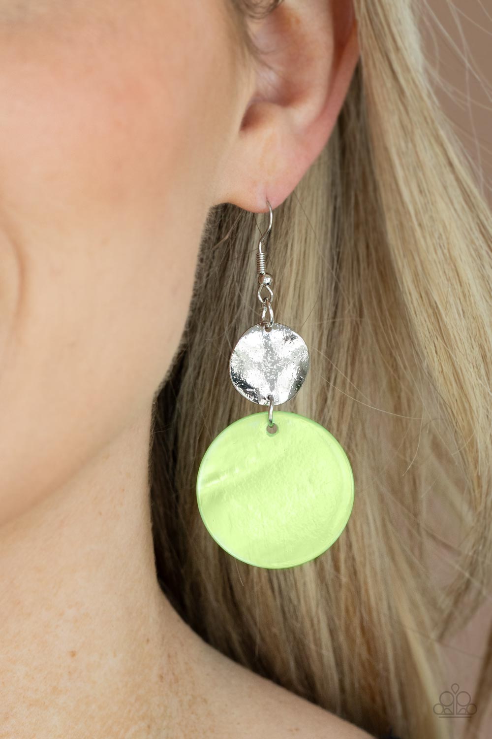 Opulently Oasis - green - Paparazzi earrings