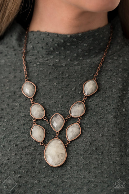 Opulently Oracle - copper - Paparazzi necklace