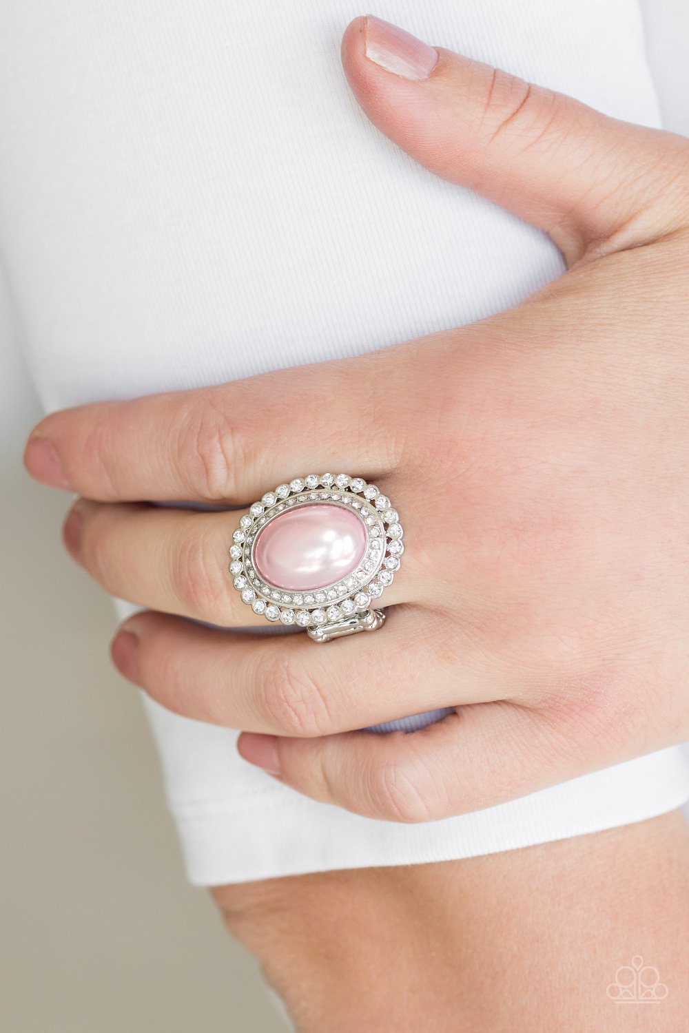 Opulently Plympian - pink - Paparazzi ring