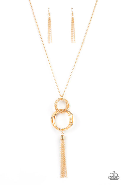 Orbiting Splendor - gold - Paparazzi necklace