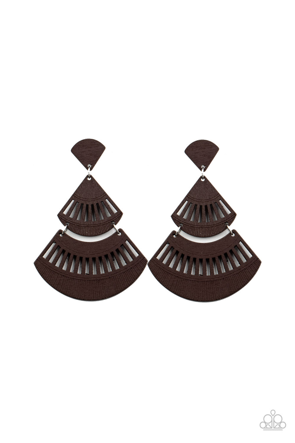 Oriental Oasis - brown - Paparazzi earrings