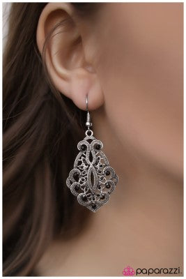 Out With a Bang - Black - Paparazzi earrings