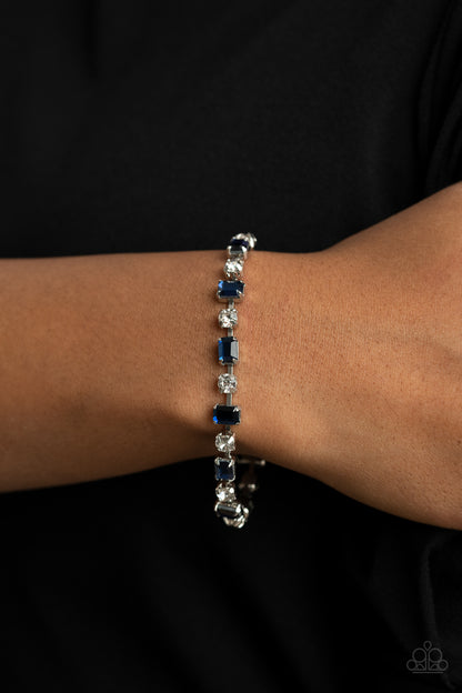 Out In Full FIERCE - blue - Paparazzi bracelet