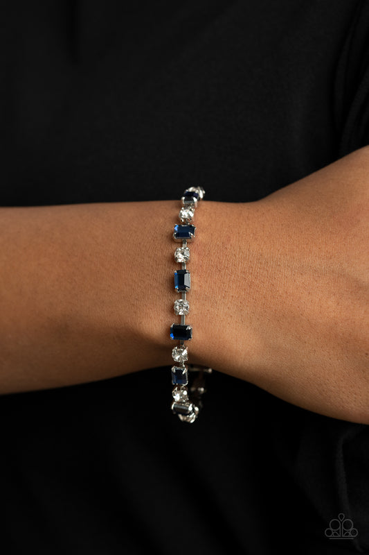 Out In Full FIERCE - blue - Paparazzi bracelet