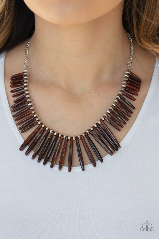 Out Of My Element-brown-Paparazzi necklace