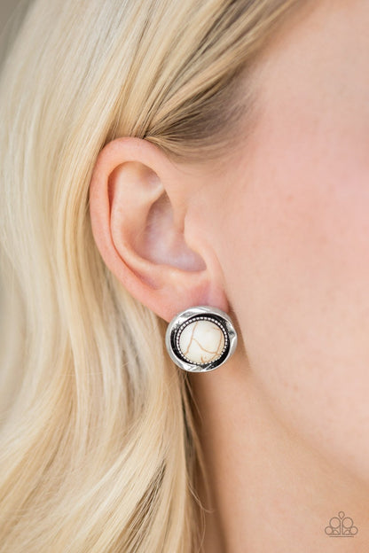 Out of this Galaxy - white - Paparazzi earrings