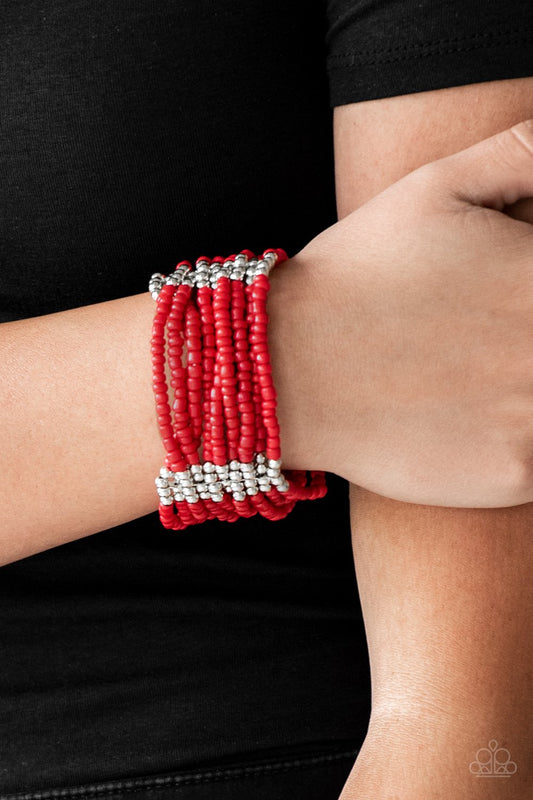 Outback Odyssey - red - Paparazzi bracelet