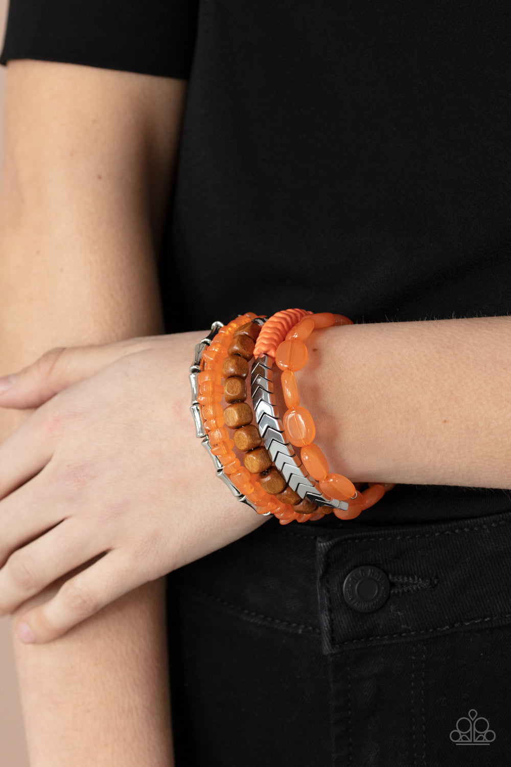 Outdoor Retreat - orange - Paparazzi bracelet