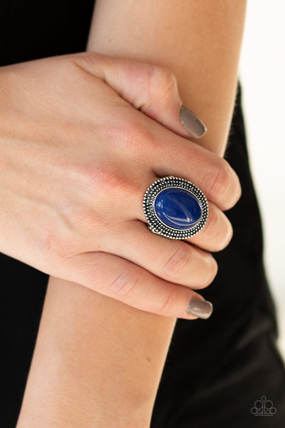 Outdoor Oasis-blue-Paparazzi ring