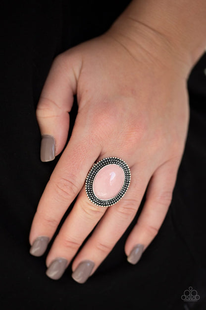 Outdoor Oasis-pink-Paparazzi ring